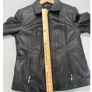 Vintage‎ Wilsons Leather Black Womens Jacket Medium thumbnail 5