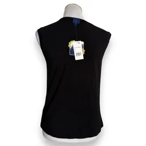 Disney Beauty and The Beast Tee Women Size S Black Gold Sleeveless Shirt NEW‎ thumbnail 6