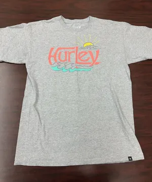 Hurley Mens Grey Short Sleeve Tee Shirt Size Medium thumbnail 1
