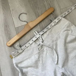 Brandy Melville Sweatpants cotton low rise wide leg womens Gray one size lounge thumbnail 4