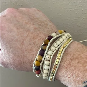 Victory Emerson Multicolor Beaded Wrap Bracelet thumbnail 1