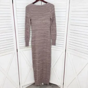 Victoria's Secret Moda International Knit Sweater Maxi Dress Mauve Pink‎ Small thumbnail 9