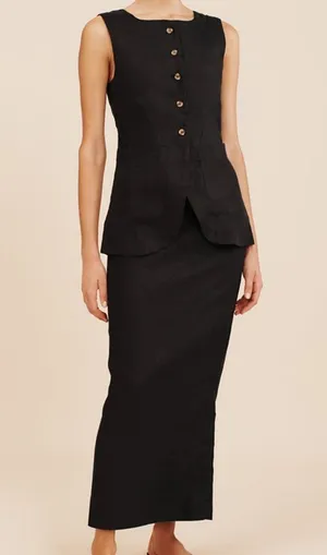 Commense Cotton Blends Skirt Set size M Black Size M thumbnail 1