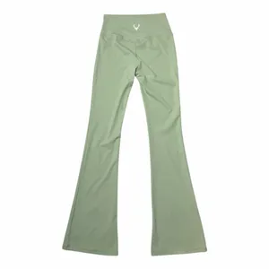 Bucked Up Sage Green Active Flare Leggings Womens M thumbnail 7