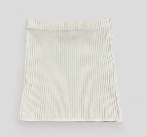 White Fox ribbed knitted “slow jams” mini skirt in white thumbnail 2