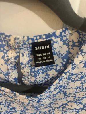 Shein Blue Floral Dress thumbnail 3