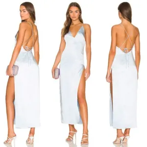 Revolve x More to Come Regina Maxi Dress in Green, Size XS New w/Tag thumbnail 2