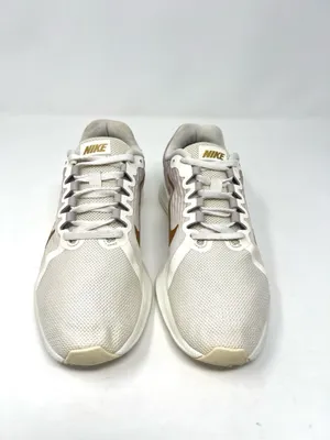 Nike Downshifter 8 Running Shoes Beige Taupe Metallic Gold Mesh Size 7.5 thumbnail 2