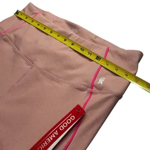 NEW Good American Pink Athletic Capri Leggings Workout Gym Stretch Size 4 (XL) thumbnail 8