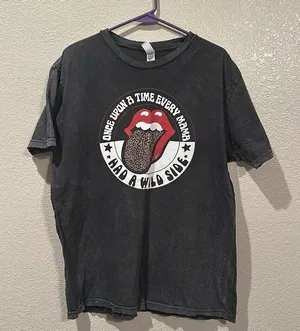 Lane Seven Vintage Rolling Stones Once Upon a Time Every Mama Had a Wild Side L thumbnail 1