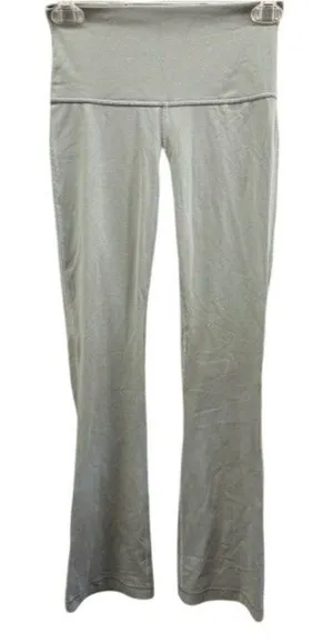 Lululemon Gray Full-Length Bootcut Yoga Pants Women's Size 4 High Waist‎ Stretch thumbnail 1