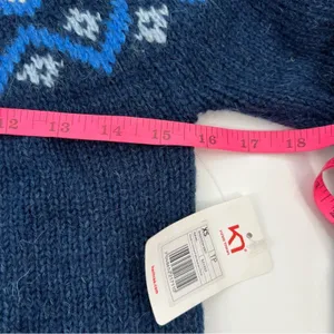 NWT Kari Traa Ringheim‎ Knit Sweater Blue fair isle sz XS thumbnail 5