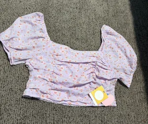 Story On Purple Floral Top thumbnail 1