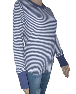 Aerie Striped Long Sleeve Knit Top thumbnail 2