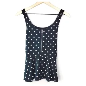 ✨EXPRESS POLKA DOT PEPLUM SZ SMALL TOP✨ thumbnail 4