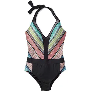 New. BLEU Rod Beattie plunge neck swimsuit. Retails $149. Size 10 thumbnail 6