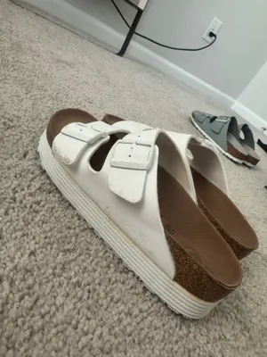 White Platform Birkenstock Papillio thumbnail 6