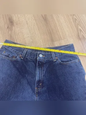 Vintage Levi's 512 Slim Fit Tapered Leg Jeans in‎ Dark Indigo Wash thumbnail 6