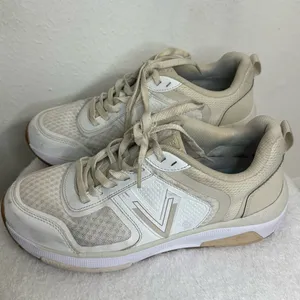 Vionic Women’s Walk Strider White and Cream walking Shoes with Mesh Support thumbnail 4