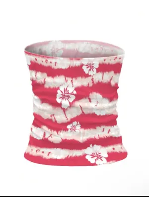 SheIn INAWLY Tie-Dye Lotus Flower Pattern Vacation Style SEXY Strapless Top thumbnail 2