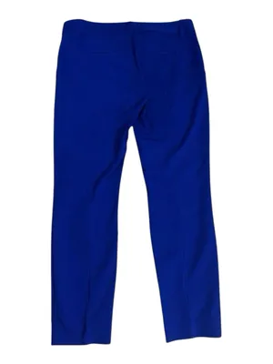 Express Columnist Cobalt Blue Ankle Dress Trousers Size 6R Pants Flat Front thumbnail 3