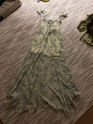 Yellow floral dress thumbnail 3