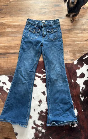 Flared Jeans Blue Size 2 thumbnail 2