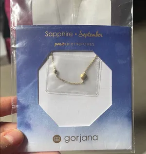 Gorjana Gold sapphire september power Birthstone Necklace thumbnail 1