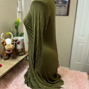 Ambiance Green fit and flare dress size large thumbnail 5