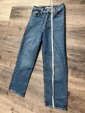 LEVI’S Ribcage Straight Ankle Jeans in Summer Slide thumbnail 7
