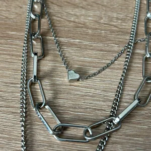 Silver layered necklaces thumbnail 3