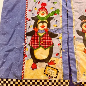 VTG handmade xl Penguin‎ Christmas Vest Women Holiday Party Fun Snowman Lights thumbnail 4