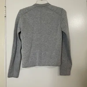 GAP Moto gray scuba full zip jacket size XS thumbnail 5