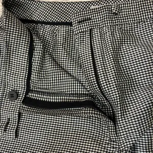 Anne Klein Women’s Gingham Ankle Pants Size 6 High Waist 100% Silk thumbnail 6