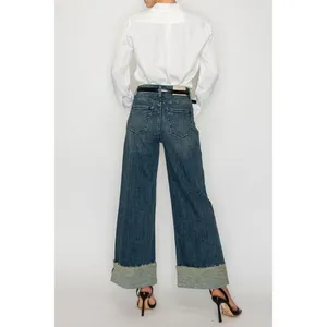 HIGH RISE CUFFED A WIDE LEG JEANS Artemis Vintage 7/27 thumbnail 2