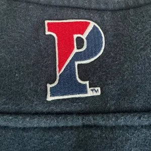 Vintage JanSport Penn University Quarter Zip Sweatshirt Navy Blue Small thumbnail 5