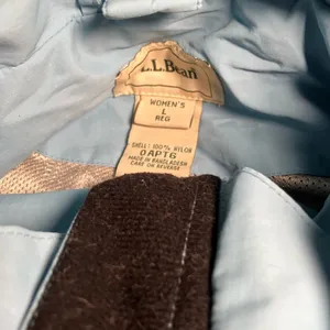 Vintage LL Bean All Conditions "2 In One" Jacket Womens Small Blue Poly Shell thumbnail 2