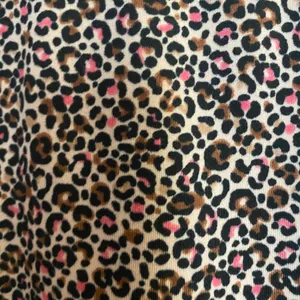 ClimateRight Womens Leggings XL Pink & Brown Cheetah Print Thick Waist 38 40 42 thumbnail 3