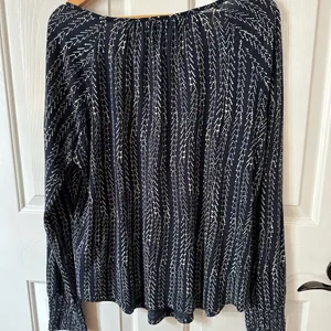 Lucky Brand Black and White Patterned Blouse thumbnail 4