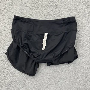 Lululemon Speed Up Shorts Mid Rise 4" Black Athletic Athleisure Women's 4 thumbnail 4