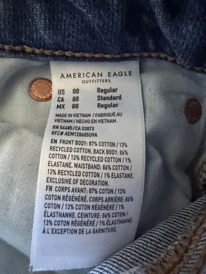 American Eagle Outfitters Curvy Stovepipe Mid Rise Jeans Medium Wash Women's 00 thumbnail 7