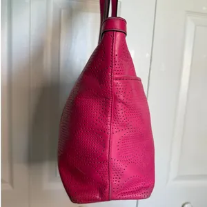COACH Pink Signature Shoulder Bag Tote thumbnail 4
