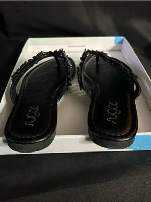 Sugar Finesse Women’s Black Daisy Floral Thong Sandals SZ 9 BNIB thumbnail 8