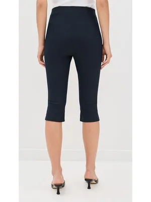 Theory Capri Pants in Nocturne Navy Blue Size 6 NWT Quiet Luxury Preppy thumbnail 2