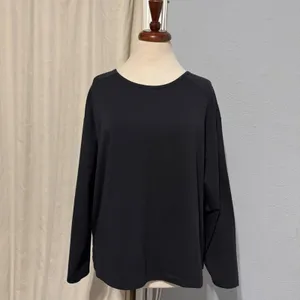 Members Mark Black Long Sleeve Active Tee Women's Size L Open Back‎ Detail thumbnail 3