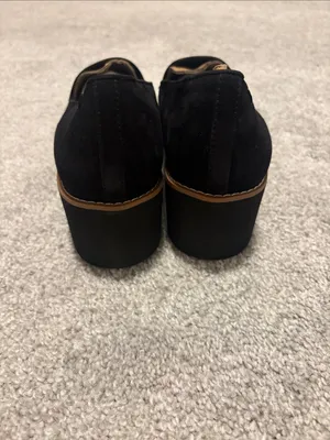 NWT Vionic Willa Wedge Black Suede Slip-On Loafers Comfort Shoes wedge heel 11 thumbnail 4
