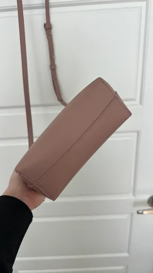 Samara Anthropologie Pink Vegan Leather Bag thumbnail 8