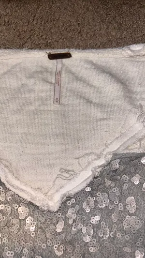 White Gray Sparkly Sweater thumbnail 3