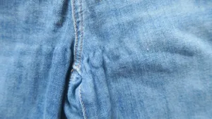 American Eagle Outfitters next level stretch super hi-rise flare jeans in medium wash blue size 4. thumbnail 3