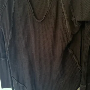 We The Free Black Long‎ Sleeve Thermal Layering Top size M EUC thumbnail 3